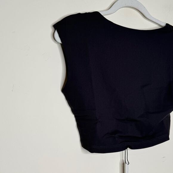 Susana Monaco Open Back Top in Black NWT Size Medium - Picture 4 of 8